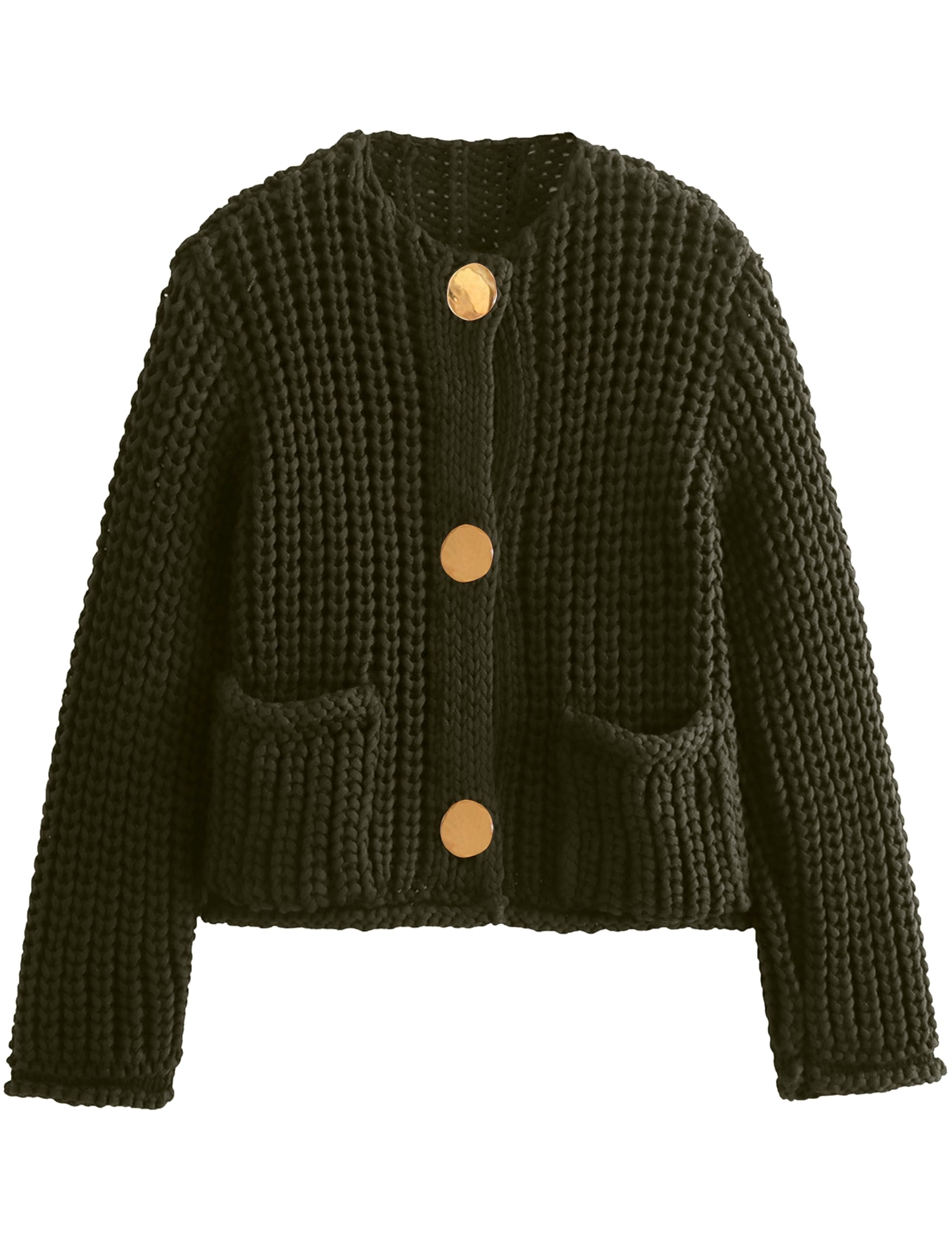 【ハーリップトゥ】Lyra Gold Button Cardigan Lyra Gold Button Cardigan